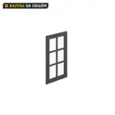 Фасад-витрина кухонного шкафа Ньюпорт 39.7x76.5 см Delinia ID МДФ цвет индиго