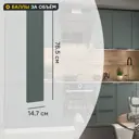 Фасад для кухонного шкафа Инта 14.7x76.5 см Delinia ID МДФ цвет зеленый