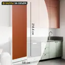 Фальшпанель для кухонного шкафа Тара 58x214.4 см KONSENSA МДФ цвет терракотовый