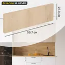 Фасад кухонного шкафа Комано 59.7x25.3 см ЛДСП цвет дуб комано