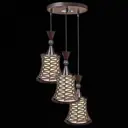 Светильник подвесной Reluce 02162-0.4-03 3 лампы 6 м² цвет коричневый