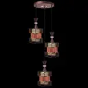 Светильник подвесной Reluce 02254-0.4-03 3 лампы 6 м² цвет коричневый