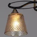 Люстра на штанге Reluce 06087-0.3-02 bk+fg 2 лампы 12 м² цвет желтый