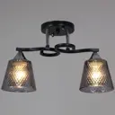 Люстра на штанге Reluce 06089-0.3-02 bk+cr 2 лампы 12 м² цвет серый