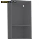 Кухонный шкаф навесной 38x77x35 см ДСП цвет серый