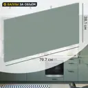 Фасад кухонного шкафа София 79.7x38.1 см KONSENSA ЛДСП цвет зеленый