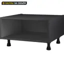 Кухонный шкаф напольный 60x26x56 см ДСП цвет серый
