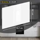 Фасад кухонного шкафа Аша 59.7x38.1 см KONSENSA ДСП цвет белый