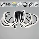 Потолочный светодиодный светильник Reluce 74390-0.3-6/6 black