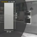 Фальшпанель для кухонного шкафа Аша грей 37x76.8 см Delinia ID ЛДСП цвет светло-серый