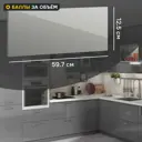 Фасад для кухонного ящика Аша грей 59.7x12.5 см Delinia ID ЛДСП цвет светло-серый