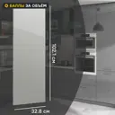 Фасад для кухонного шкафа Аша грей 32.8x102.1 см Delinia ID ЛДСП цвет светло-серый