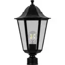 Светильник садово-парковый Feron 6103/PL6103 шестигранный на столб 60W E27 230V, черный