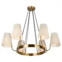 Люстра потолочная Rivoli Michele 4111-306 6 ламп 18 м² цвет медный