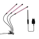 Фитосветильник светодиодный на прищепке 12 Вт 3 головы с таймером сине-красный спектр Фарлайт