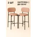 Стул Ваш день 43x93x46 см велюр цвет розовый 2 шт.