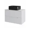 Тумба под раковину подвесная Topline FLIPTUS70W-2460B 70см с раковиной цвет Белый матовый