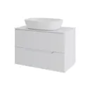 Тумба под раковину подвесная Topline FLIPTUS70W-8500W 70см с раковиной цвет Белый матовый