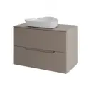 Тумба под раковину подвесная Topline FLIPTUS70L-7500W 70см с раковиной цвет Латте матовый