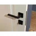 Ручка дверная межкомнатная Itaros Асти 700001 чёрная в полном комплекте