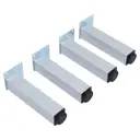 Ножки для мебели Aquanet 200 мм хром матовый 4 шт.