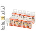 Набор ламп Osram 4052899971837 светодиодных Star E14 220-240 В 5.70 Вт шар малый матовая 470 Лм теплый белый свет 10 шт