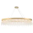 Светильник подвесной Crystal lux Aqua sp20 20 ламп 40 м² цвет латунь