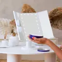 Зеркало Luazon KZ-07 подсветка 30×18×7 см белое