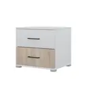 Тумба прикроватная Сима-ленд Nova 50x41x45 см 1 ящик ЛДСП цвет белый/дуб сонома