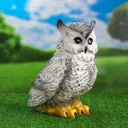 Фигура садовая Сова большая полярная Хорошие сувениры гипс 27 x 19 см