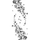 Наклейка для дверей и мебели Wallfix "Мост с видом на облака" 95x220 см, W096