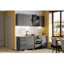 Кухонный гарнитур Денвер Арника Н14471233а 140x84.6x60 см ЛДСП цвет серый