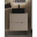 Тумба с раковиной Topline FLIPTUS60L-2460B подвесная 60 см цвет латте/черный