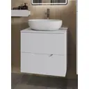 Тумба с раковиной Topline FLIPTUS60W-5480W подвесная 60 см цвет белый