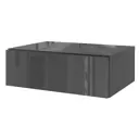 Тумба прикроватная Leolana Кафом 42x14x30 см 1 ящик ЛДСП цвет графит глянец