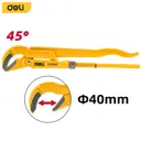 Ключ трубный газовый рычажный 90 градусов Deli DL105240 40 мм 315 мм