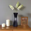 Ваза винтовая Чувство стиля стекло 29 см цвет черный