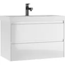 Тумба под раковину подвесная Домино Verona DV2506T 79 см цвет белый