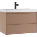 Тумба под раковину подвесная Домино Verona DV2505T 79 см цвет мокко