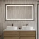 Зеркало для ванной Belbagno Kraft SPC-KRAFT-1400-800-SENS-NERO с подсветкой 140x80см