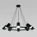 Светильник подвесной EUROSVET 70147/8 Splay 8 ламп 16 м² цвет черный