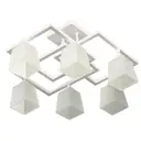 Люстра потолочная Орфей 443 6 ламп 22 м² цвет белый