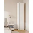 Шкаф распашной Стендмебель 1 дверца 40x210x46 см ЛДСП цвет белый