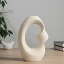 Ваза Сима-ленд Закари керамика цвет белый 21 см