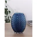 Ваза Сима-ленд Эдисон стиль d-10*6 см стекло цвет синий 25 см