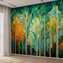 Фотообои флизелиновые Postermarket Лес витраж 400x270 см