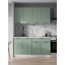 Кухонный гарнитур Тунис Mebiplex 160x217.8x60 см ЛДСП цвет зеленый