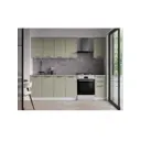 Кухонный гарнитур Тунис Mebiplex Ут-00156836 200x217.8x60 см ЛДСП цвет серо-зеленый.