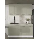 Кухонный гарнитур Даллас Mebiplex Ут-00156840 160x217.8x60 см ЛДСП цвет серо-зеленый