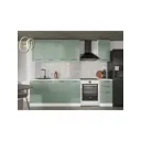 Кухонный гарнитур Даллас Mebiplex Ут-00156845 200x217.8x60 см ЛДСП цвет зеленый.